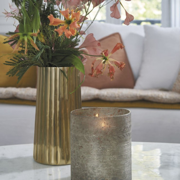 The STRIE Vase is a must-have interior detail that will enhance your living spaces with dried flower arrangements