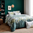 Escape to the tropics with the French Trinidad Mousson bedding set!