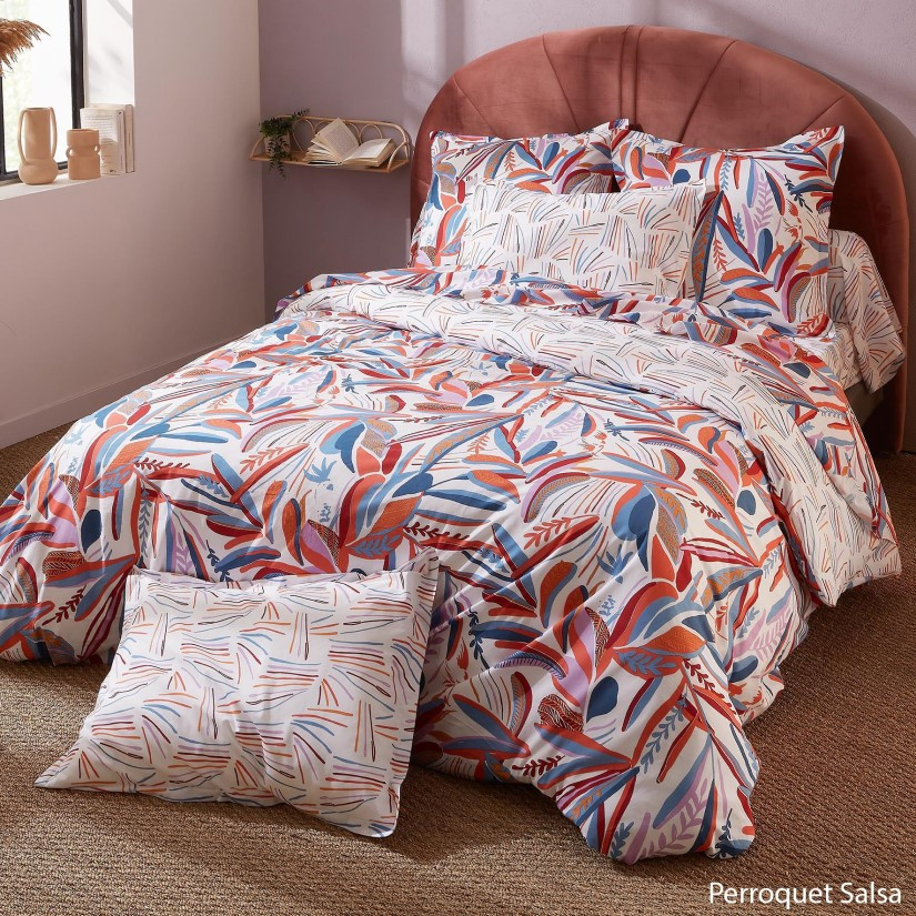 French bedding set Perroquet Salsa is more than just linens, it's an emotion!